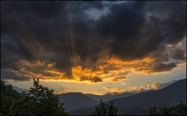 Crepuscle a la Vall de Ribes