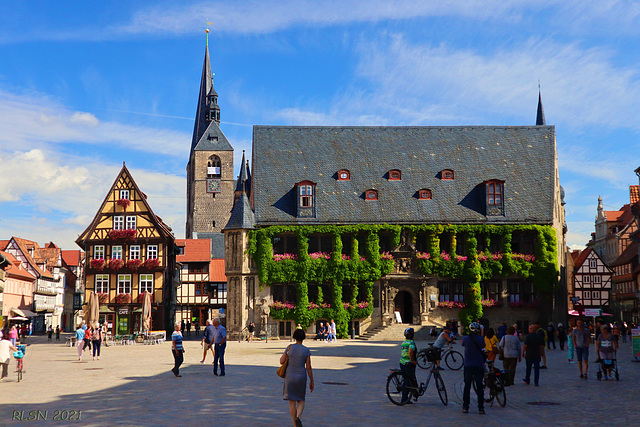 Quedlinburg, Marktplatz mit Rathaus