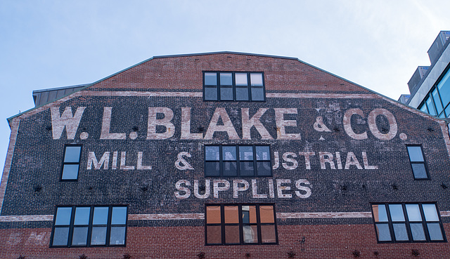 Blake ghost sign Portland Maine