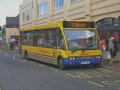 Anglian Bus 304 (MX53 FDO) in Wroxham - 28 Aug 2012 (DSCN8730)