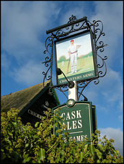 Cricketers pub sign