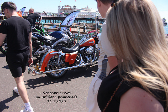 Generous curves on Brighton promenade 11 5 2025