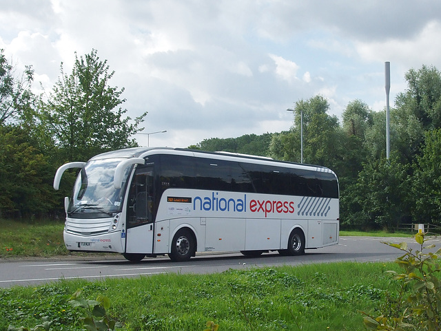 DSCF9118 National Express 174 (FJ11 MLN) at Fiveways, Barton Mills - 5 Aug 2017