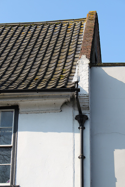 Detail of  eaves, Coopers Building, St Mary' Street, Bungay, Suffolk