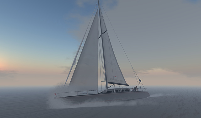 Sailing in the Morning Mist