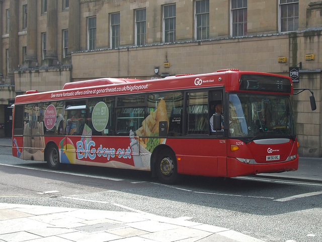 DSCF2402 Go North East 5274 (NK56 KKL) in Newcastle - 1 Jun 2018