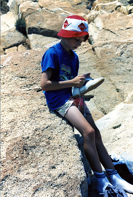 Sand in den Schuhen auf der Insel Giglio in Italien 1999