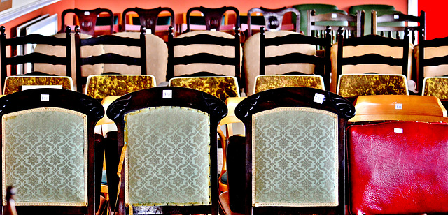 A room full of chairs at The Harbour Market,N.Shields