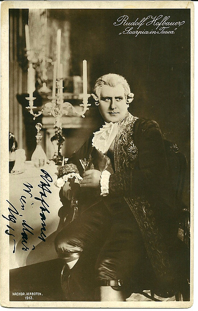 Rudolf Hofbauer  AUTOGRAPH