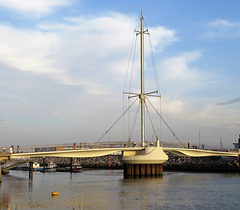 Pont y Ddraig (Dragon`s Bridge) Rhyl North Wales.