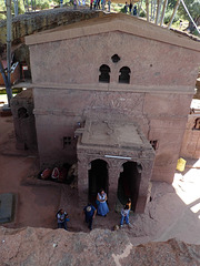 Stone-hewn church in Lalibela