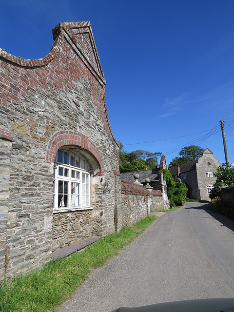 membland estate building, devon