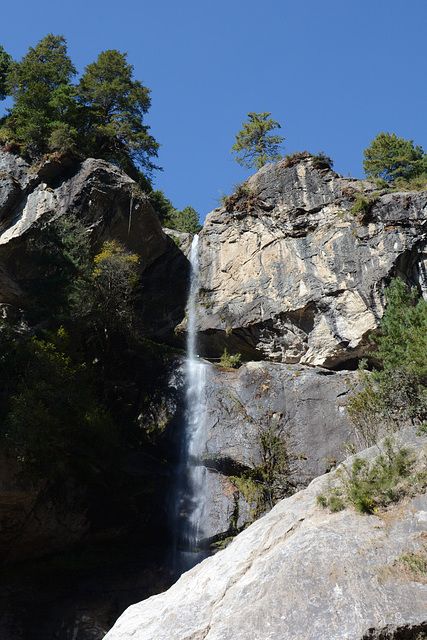 One of the Numerous Waterfalls in the Gorge of the Dudh-Kosi