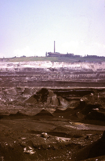 Braunkohle Revier Geiseltal-Tagebau Mücheln Westfeld II