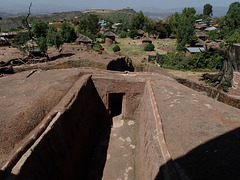 Stone-hewn church in Lalibela