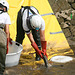 Remise à l'eau des poissons