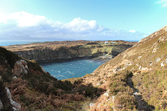 Three islands view - Eilean Fladday and Skye from the Torren footpath, Raasay, Scotland