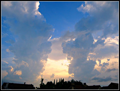 Nubes vespertinas.