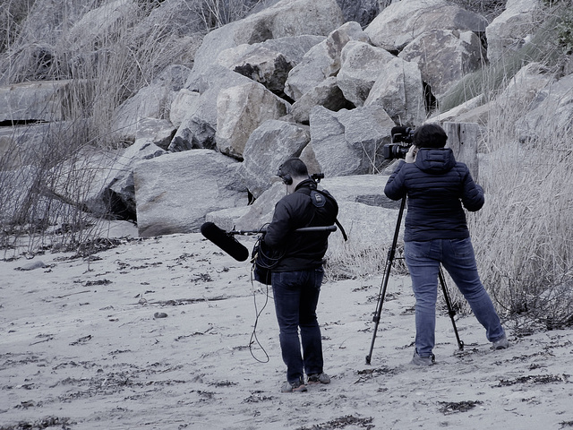 France 3 Bretagne en reportage au fort bloqué,