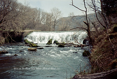 Weir on the River Wye below Monsal Head (Scan from 1991)