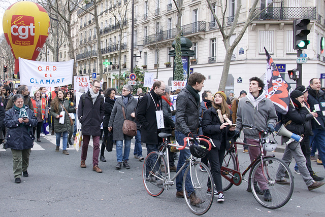 en grève, Paris February 2020