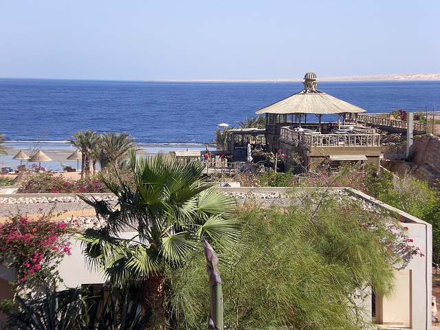 Rotes Meer mit der Insel Tiran