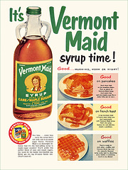 Vermont Maid Syrup Ad, 1955