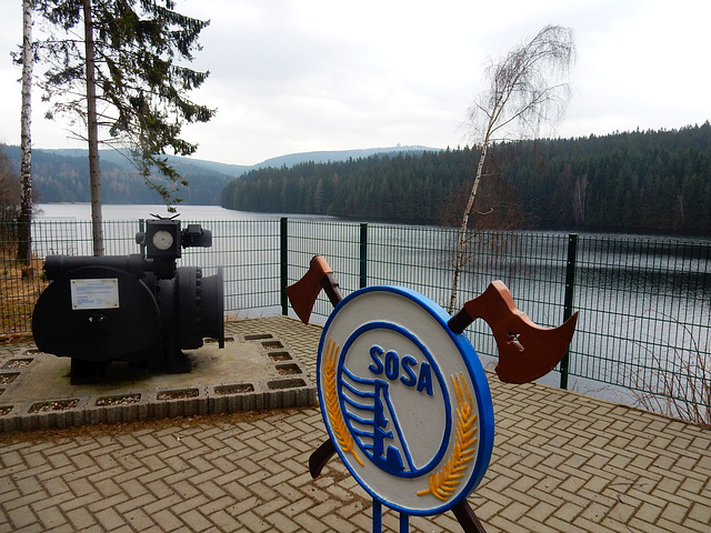 An der Trinkwassertalsperre Sosa (Oberes Westerzgebirge)