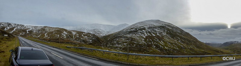 Snows on the Glenshee road