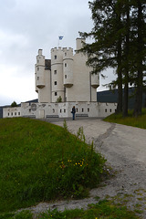 Braemar castle and 3 benches
