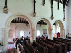 icklesham church, sussex (11)late c12 nave arcade c.1170, roof by teulon 1848-9