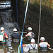 Travaux sur le barrage de Mauzac