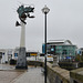 Plymouth, Shrimp Sculpture at SW Coastal Path