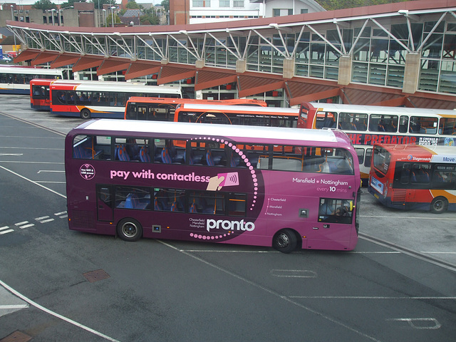 DSCF4635 Stagecoach East Midlands 10974 (SN18 KTJ) in Mansfield - 12 Sep 2018