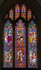 Stained Glass St John's Church, Sharow, North Yorkshire