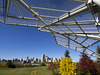 Dove of Peace and Edmonton Skyline