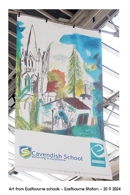 Cavendish School Church at Eastbourne Station 20 9 2024