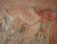 Detail of a Wall Painting from a Reception Hall from the Villa of P. Fannius Synistor at Boscoreale in the Metropolitan Museum of Art, February 2012