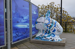 Plymouth, National Marine Aquarium, Fish Sculpture at the Entrance