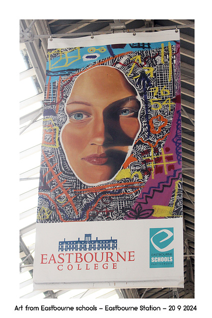 Eastbourne College - face - at Eastbourne Station 20 9 2024