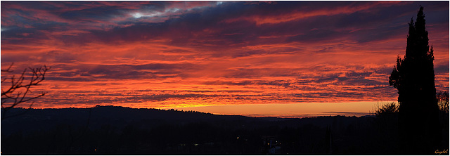 Soir du 16/02/2016 sur la plaine de Montauroux ( Var )