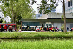 Fire at a electricity substation