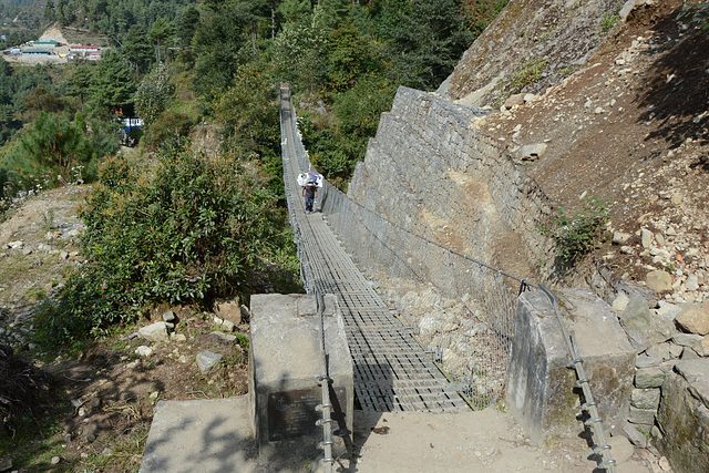 Suspension Bridge across Dudh-Kosi