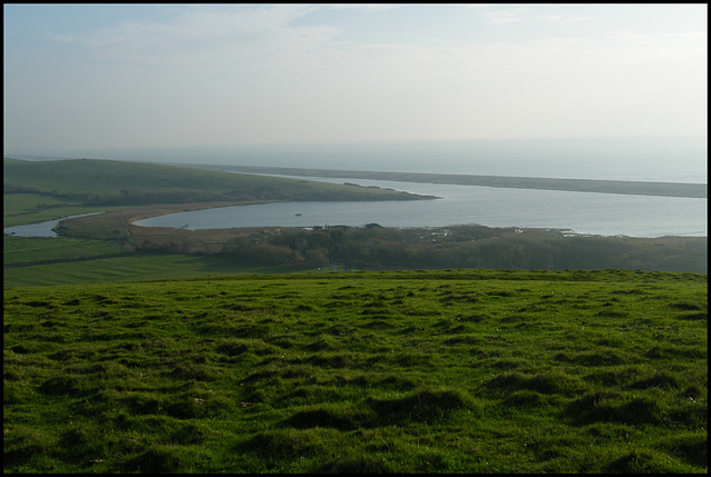 Fleet lagoon and Chesil Beach