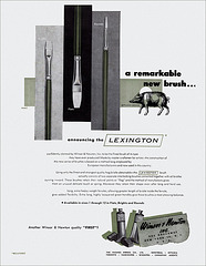 Lexington Brush Ad, 1951