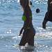 in the water