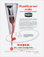 Weber Paint Ad, 1951