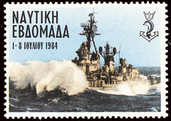 1984 naval week cinderella stamp