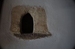small niche in a wall, castle of Cerisy-la-Salle