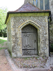icklesham church, sussex (2)teulon added this c19 hexagonal west porch in 1848-9
